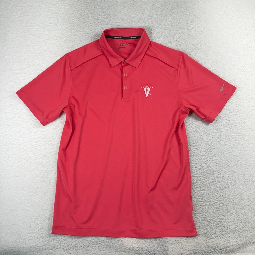 Nike Golf Tour Performance Men’s L Pink Dri-FIT Polo Butterfield Country Club